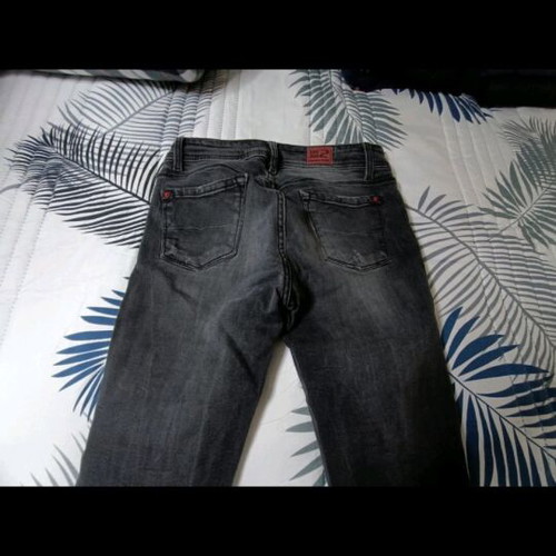 Back2jeans skinny black jeans like new with distressed details, size S