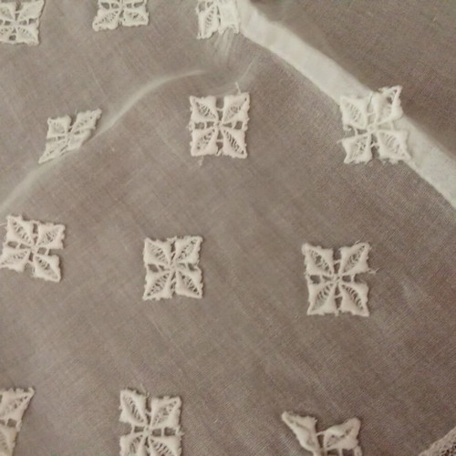 Organza apron with lace details vintage 1970, new