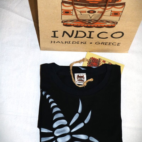 Indico Handmade Scorpion Airbrush T-Shirt Size L XL New