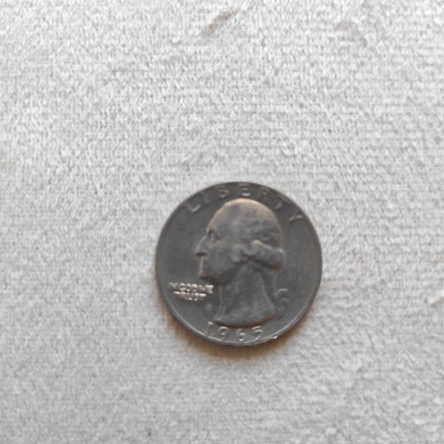 USA Quarter Dollar 1965 used coin