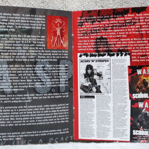 W.A.S.P. CD album reissue remastered digipak with 3 bonus tracks used