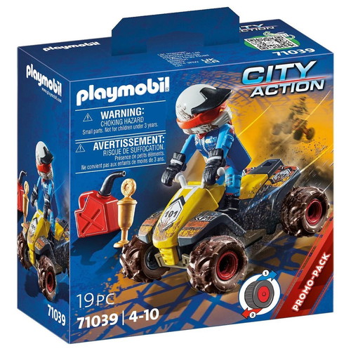 Playmobil City Action Race Driver with 4x4 Quad New