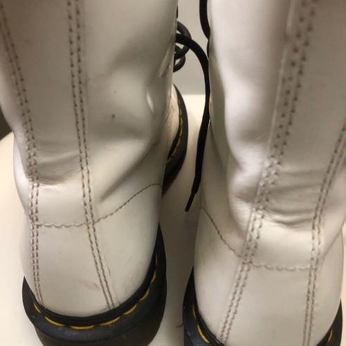 Dr. Martens white ankle boots size 38 used