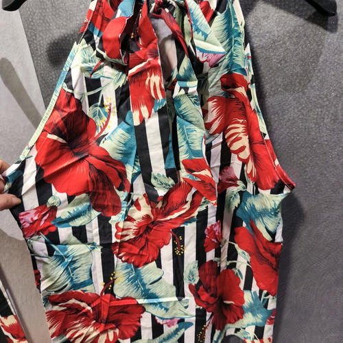 Shein Tropical Print Halterneck Top new, size M