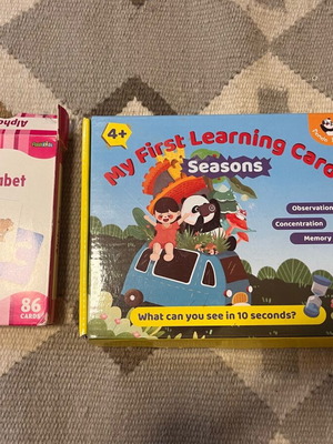 Learning English cards like new, for nursery children