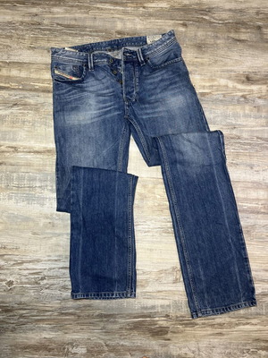 Diesel Larkee Jeans W31 L36 Medium Blue Button Fly Regular Straight Used