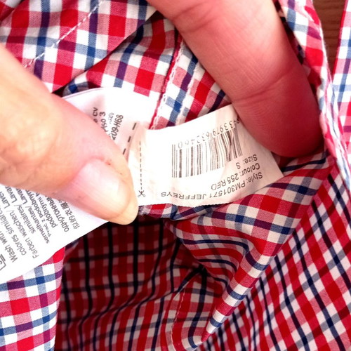 Pepe Jeans London checked shirt used, red, size small