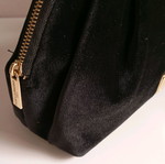 D&G women's velvet toiletry bag new black