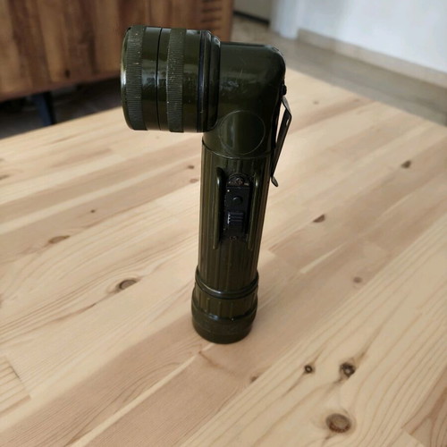 Military flashlight used, very good condition