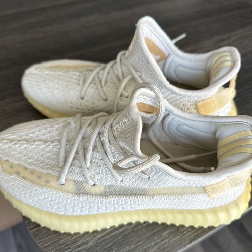 Yeezy women's sneakers size 38, beige-white