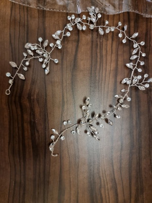 Hair accessories like new, set of 3 for evening or bridal hairstyle