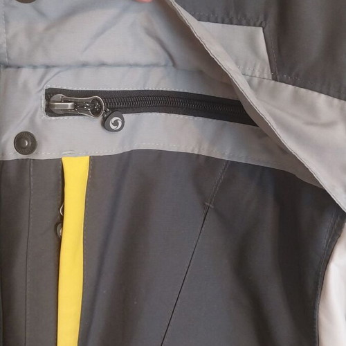 Etirel men's jacket used, gray and yellow, size L