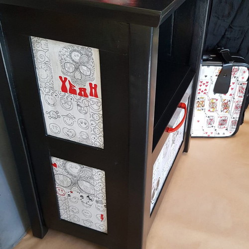Hand-Renovated Custom-Made Unique Cabinet