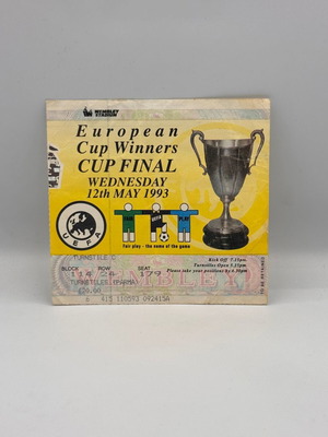 European Cup Winners Cup Final Ticket 1993 used Parma vs. Antwerp