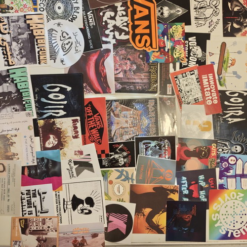 Skate and music stickers collection, new, over 400 pieces