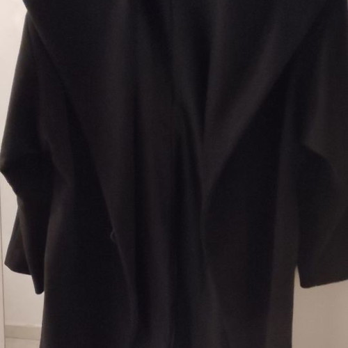Carla C wool coat used, Italian, black, size M
