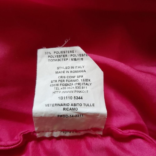 Pinko dress pink size XS used with lace