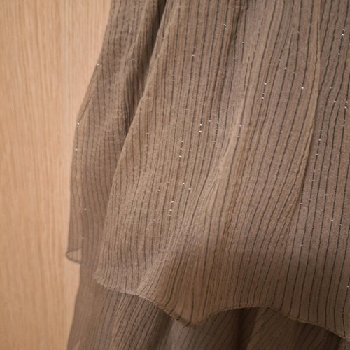 Orna Farho dress with gold thread like new, size M