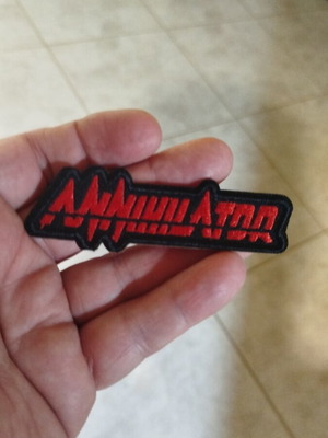 Annihilator embroidered patch new with heat adhesive