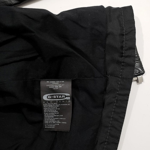 G-Star Raw Chopper Leather Jacket like new, size S, black