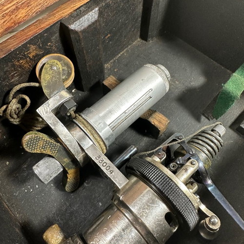 Old naval spring compression measuring instrument used