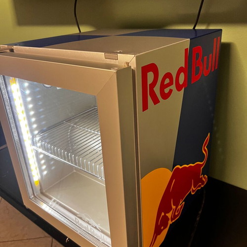 Red Bull mini bar fridge