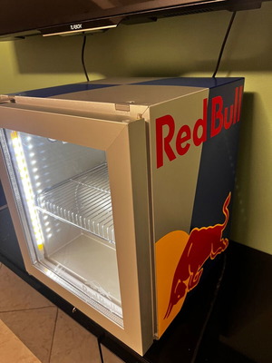 Red Bull mini bar fridge