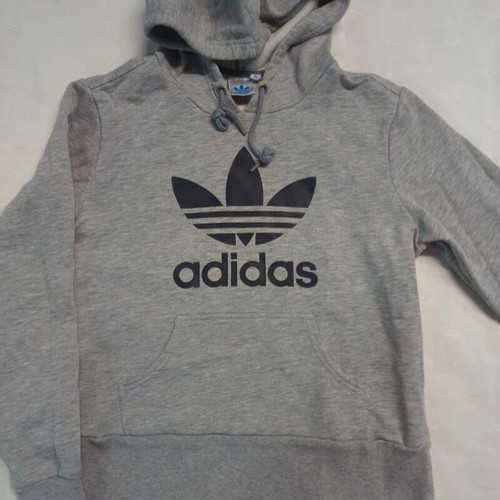 Adidas hoodie used, size medium, black and grey