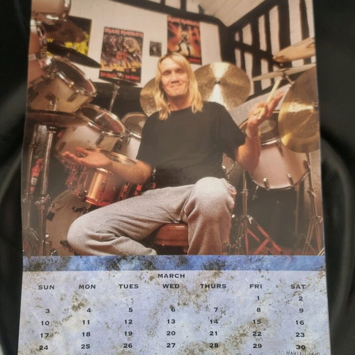 Iron Maiden 1991 calendar used, official
