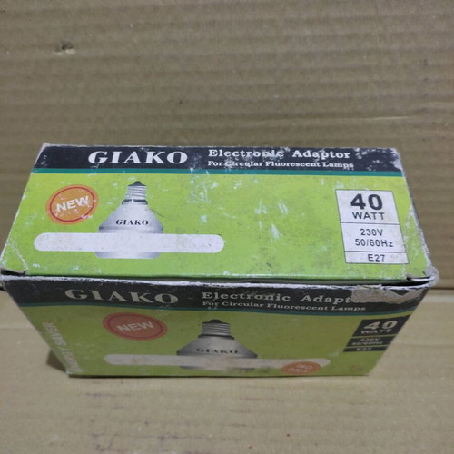 Adapter from E27 socket to round fluorescent 40W new
