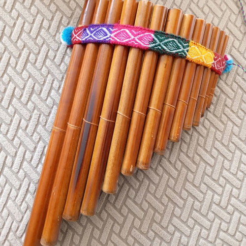 Authentic Andean Siku Panflute like new, handmade bamboo