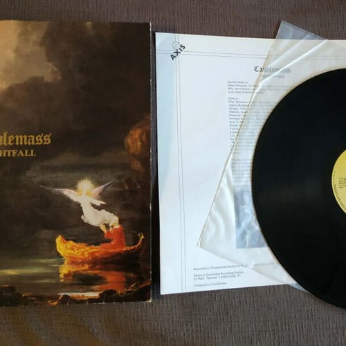 Candlemass Nightfall original vinyl record, Greek edition 1988