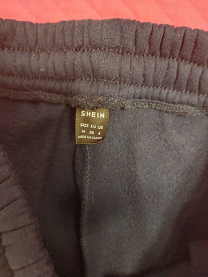 Fleece tracksuit medium used, dark blue with pockets