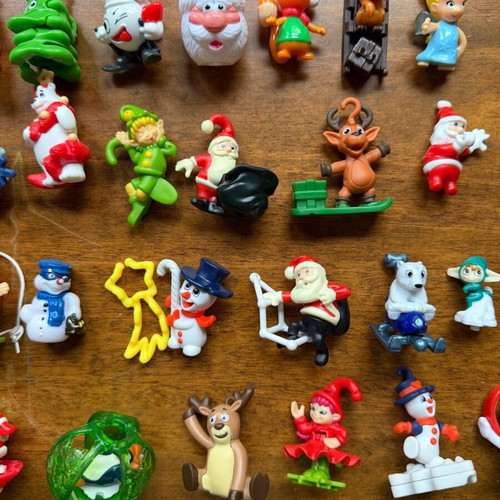 Kinder Surprise Christmas edition figures used, pack of 26