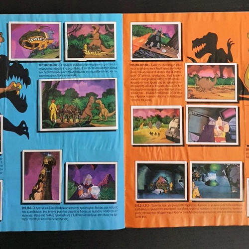 Teenage Mutant Hero Turtles Panini Album 1990 used, with stickers