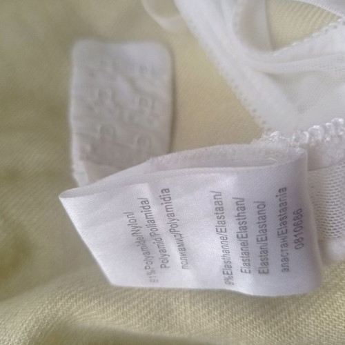 Ellos bras new, No 70B, white and black, pack of 2