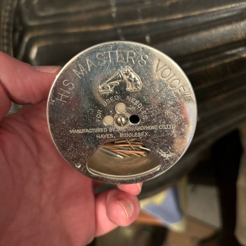 His Master Voice vintage needle box used from 1920s