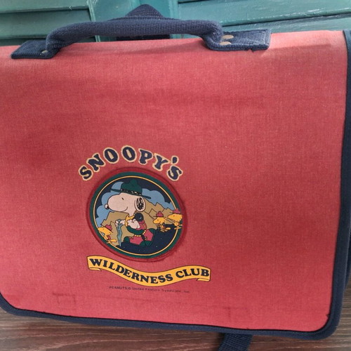 Vintage Snoopy "Wilderness Club" School Bag new
