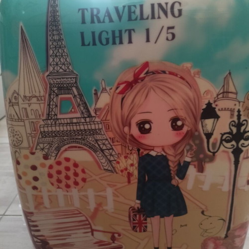 Small travel suitcase, blue