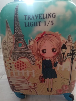 Small travel suitcase, blue