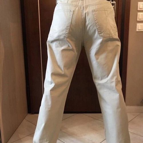 Moschino Jeans Pants with All-over Logo Print New, Size 34