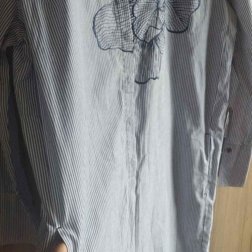 Blue striped shirt dress like new