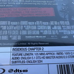 Insidious 1 & 2 Blu-ray set with English subtitles