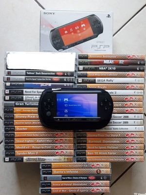 Sony PSP σε κουτί με 38 γνήσια παιχνίδια σαν καινούργιο