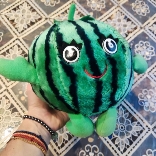 Vintage plush watermelon toy