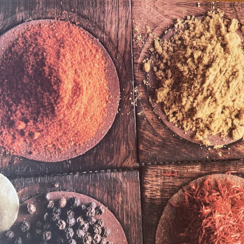 Decorative canvas with spices 35×35 cm like new