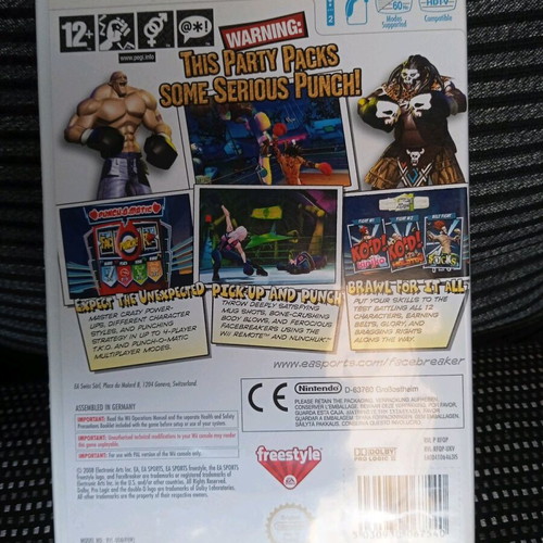 FaceBreaker K.O. Party Nintendo Wii game PAL