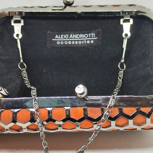 Alexi Andriotti Accessories Red Evening Clutch Bag like new