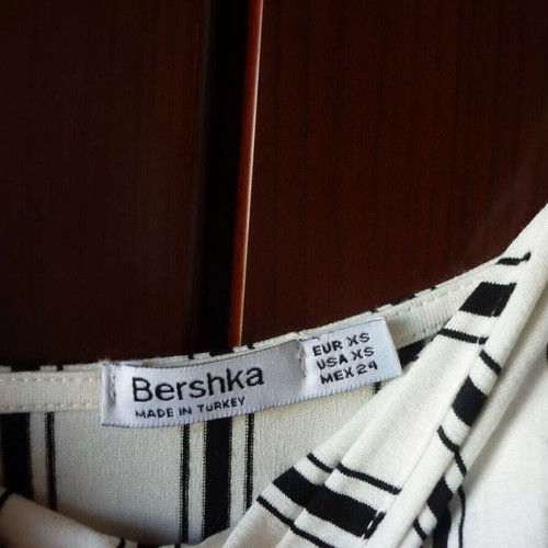 Bershka striped white black jumpsuit size XS used
