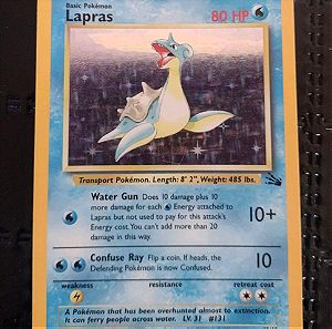 Συλλεκτική κάρτα χρυσή Pokémon , σπάνια από την πρώτη συλλογή,Lapras